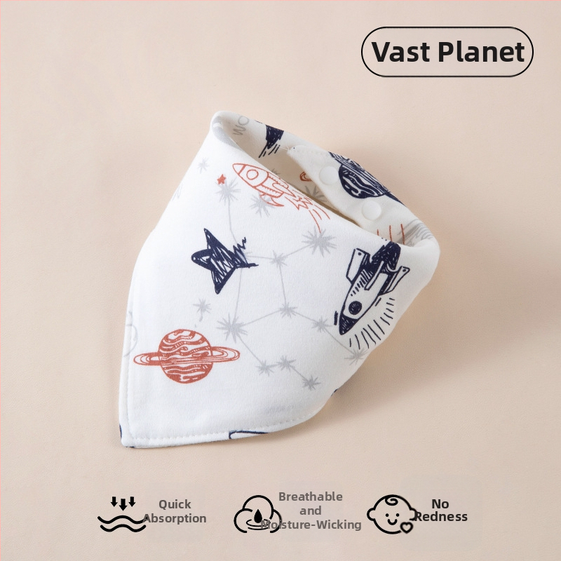 Novorodenec: dvojvrstvový bavlnený trojuholníkový bryndák