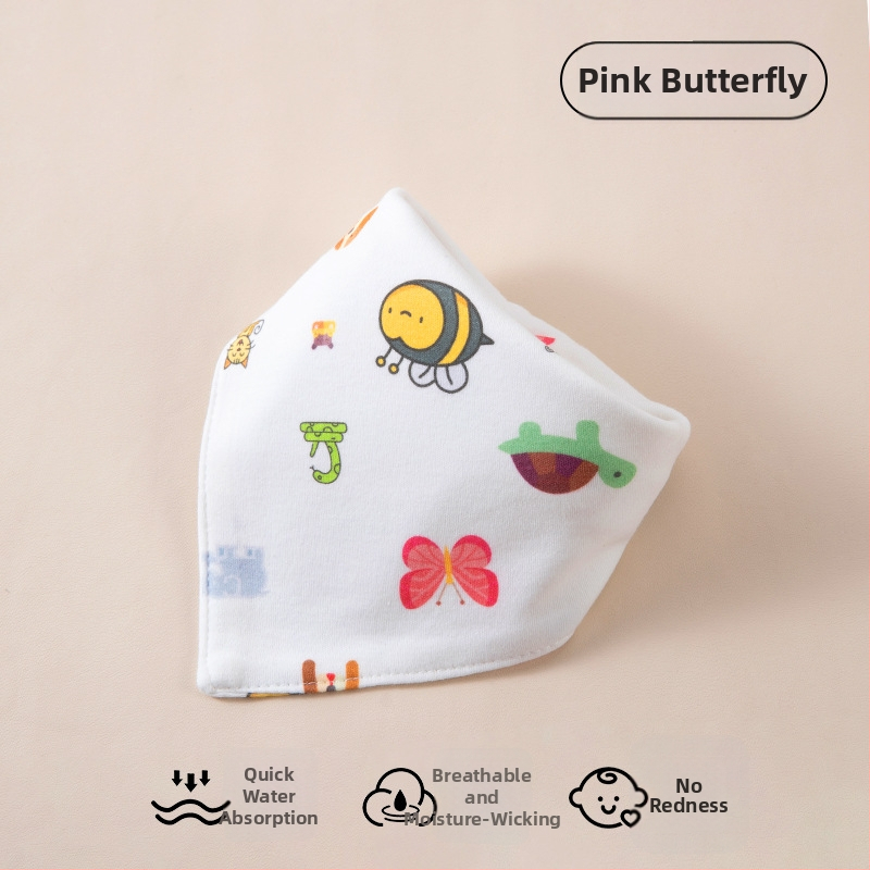 Novorodenec: dvojvrstvový bavlnený trojuholníkový bryndák