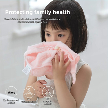 Sanli medvilninis veido rankšluostis su siuvinėjimu, 32S siūlai, svoris mažiau nei 50 g