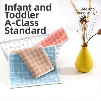 Vaikų dryžuotas rankšluostis, 100% medvilnė, 32s siūlai, 50–80 g, rankšluostis veidui