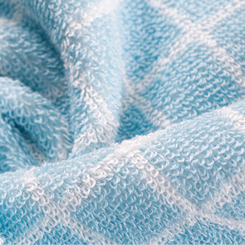 Vaikų dryžuotas rankšluostis, 100% medvilnė, 32s siūlai, 50–80 g, rankšluostis veidui