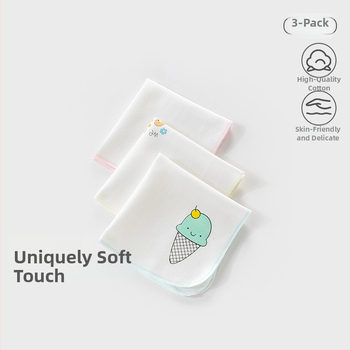 Medvilninis seilių rankšluostis klasės A, kūdikiams, 0–1 metų, karikatūrų raštas, unisex