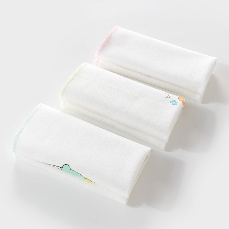 Medvilninis seilių rankšluostis klasės A, kūdikiams, 0–1 metų, karikatūrų raštas, unisex