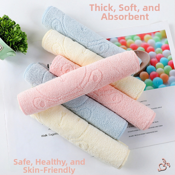 Detský bambusový uterák – 32 vlákien, 50–80 g, lemovaný okraj, potlač, plochá väzba