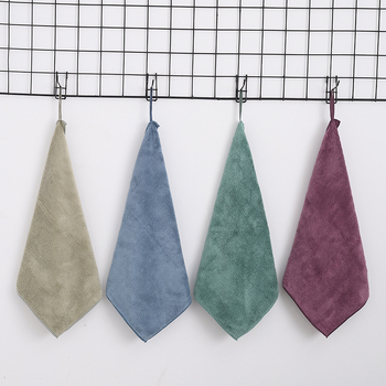 Cangle House Vaikų kvadratinis rankšluostis iš koralo veliūro, minkštas ir sugeriantis, išsiūtas, 30 g, viengijų siūlas, 0–5 s sugeriamumas