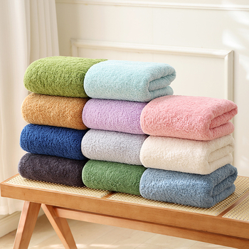 Yiduo 100% medvilnės Vonios rankšluostis Tipo A, 40s siūlai, 500 g+ svoris, siuvinėtas kraštas