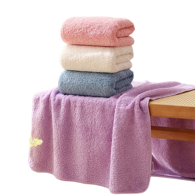 Yiduo 100% medvilnės Vonios rankšluostis Tipo A, 40s siūlai, 500 g+ svoris, siuvinėtas kraštas
