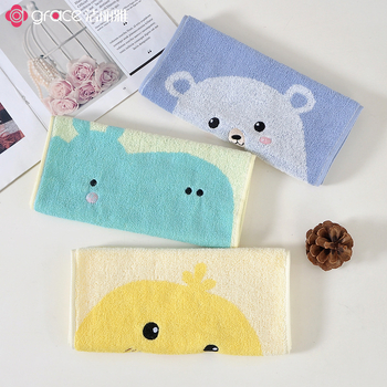 Grace/Jie Liya vaikų veido rankšluostis iš 100% medvilnės, minkštas ir odai draugiškas, labai sugeriantis, siūlai 32s, svoris 50–80 g