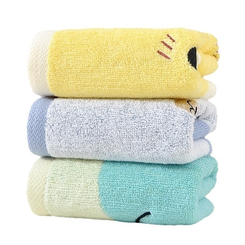 Grace/Jie Liya vaikų veido rankšluostis iš 100% medvilnės, minkštas ir odai draugiškas, labai sugeriantis, siūlai 32s, svoris 50–80 g