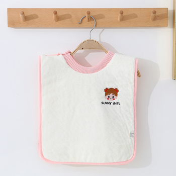 Vaikų vandeniui skirtas veido ir valgymo rankšluostis — coral fleece, siuvinėjimas ir apipjaustymas, amžius 2–8 m