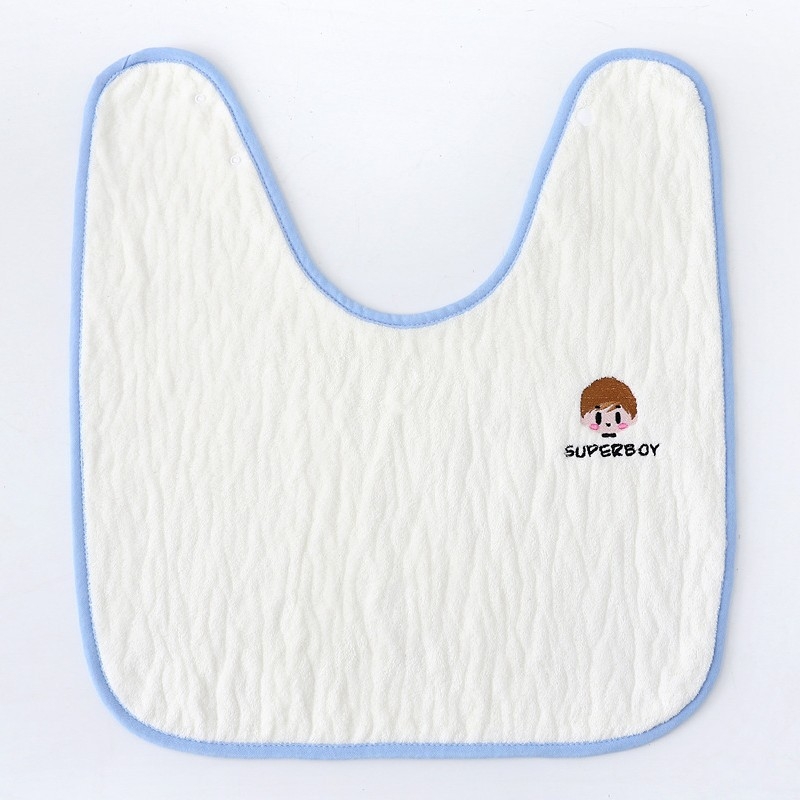 Vaikų vandeniui skirtas veido ir valgymo rankšluostis — coral fleece, siuvinėjimas ir apipjaustymas, amžius 2–8 m