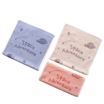 Vaikiškas rankšluostis iš 100% medvilnės, džakardinė audinys, 32s siūlai, 50–80 g, kūdikiui, karikatūros raštas, pritaikomas