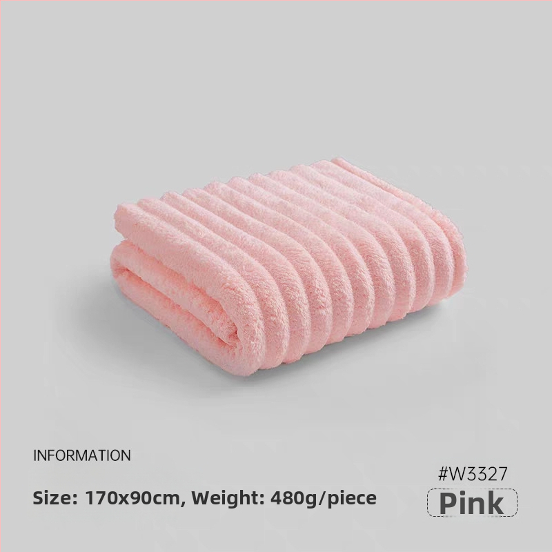 Vonios rankšluostis - poliesterio pluoštas, 300–400 g, storas, minkštas, neatskiria pluoštų