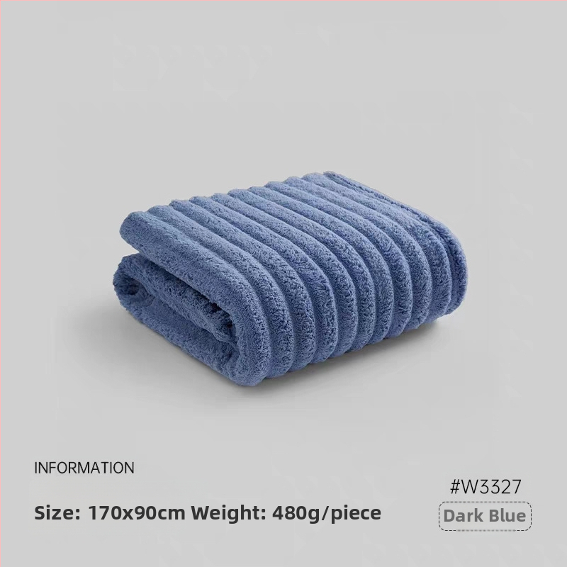 Vonios rankšluostis - poliesterio pluoštas, 300–400 g, storas, minkštas, neatskiria pluoštų