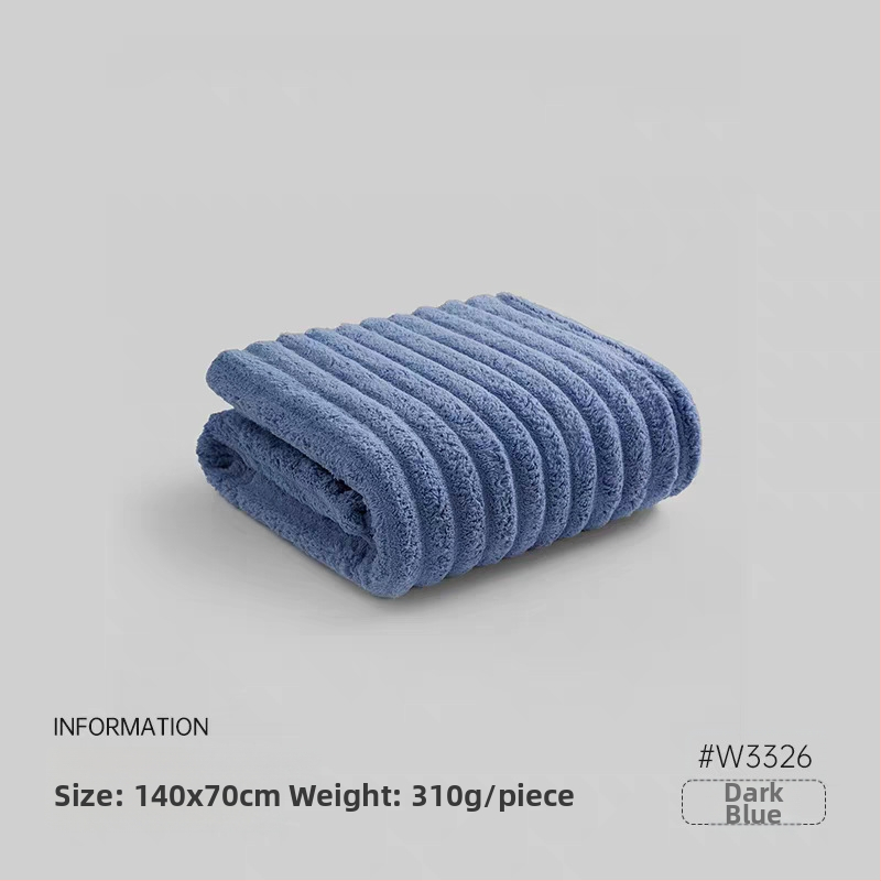 Vonios rankšluostis - poliesterio pluoštas, 300–400 g, storas, minkštas, neatskiria pluoštų