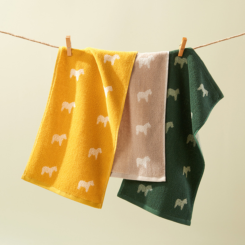 Vaikų Jacardo rankšluostis, 100% medvilnė, 32s, 50 g, sugeriantis ir švelnus