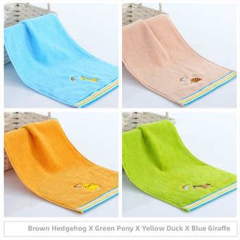 Sanli kūdikių medvilninis rankšluostis, siuvinėtas, svoris iki 50 g