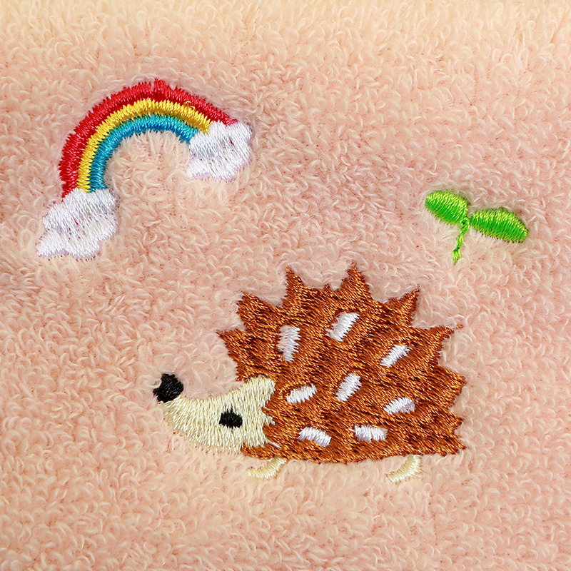 Sanli kūdikių medvilninis rankšluostis, siuvinėtas, svoris iki 50 g