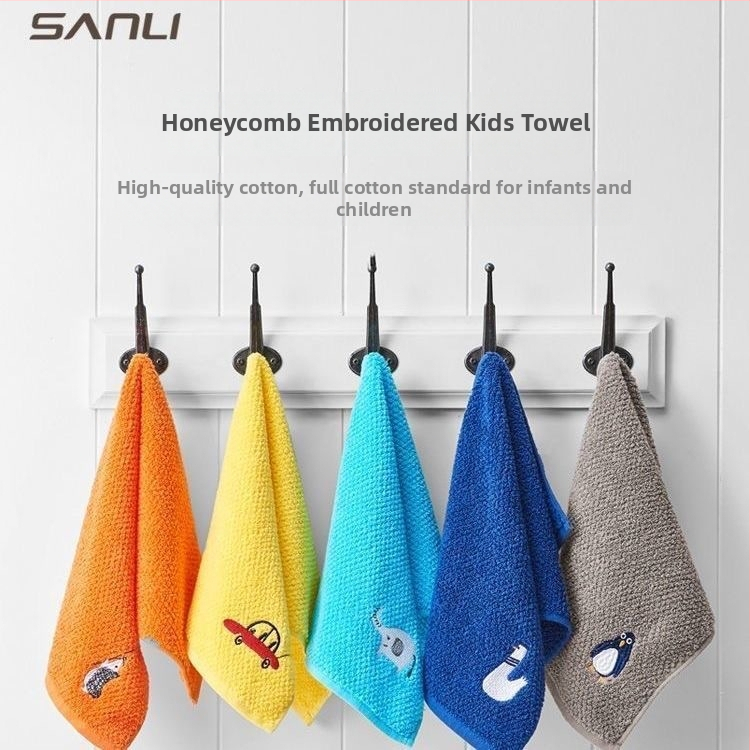 Kūdikių rankšluostis su siuvinėjimu, animacinio personažo motyvas, medvilnė, 50–80 g