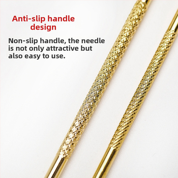 Nerūdijančio plieno profesionalus adatos juodųjų dėmių ir spuogų šalinimui – 2 vnt. ilgas ir trumpas