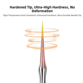 Spuogų adatos ir inkštirų šalinimo rinkinys, itin aštri No. 5 galvutė, nerūdijantis plienas