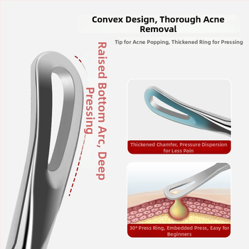 Spuogų adatos ir inkštirų šalinimo rinkinys, itin aštri No. 5 galvutė, nerūdijantis plienas