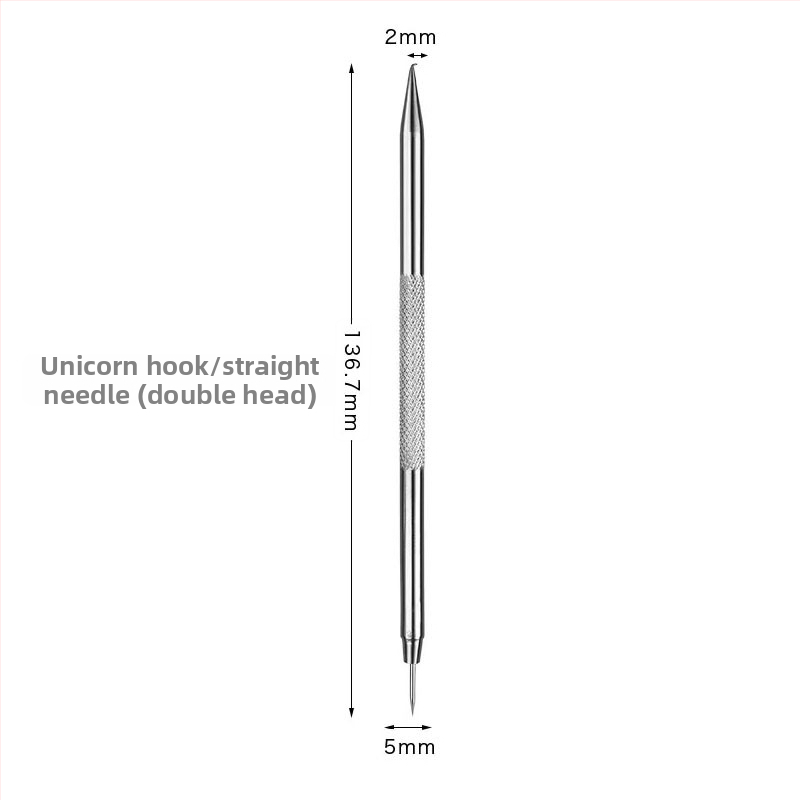 Išlenkta aknės adata – nerūdijančio plieno, ištraukimo įrankis juodoms dėmėms