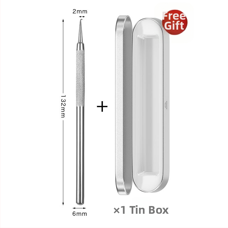 Išlenkta aknės adata – nerūdijančio plieno, ištraukimo įrankis juodoms dėmėms