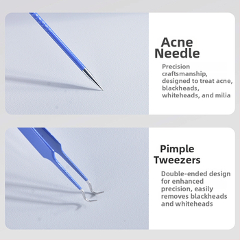 Marian akne nõel ja klipside komplekt, roostevaba teras, 5-aastane kõlblikkusaeg