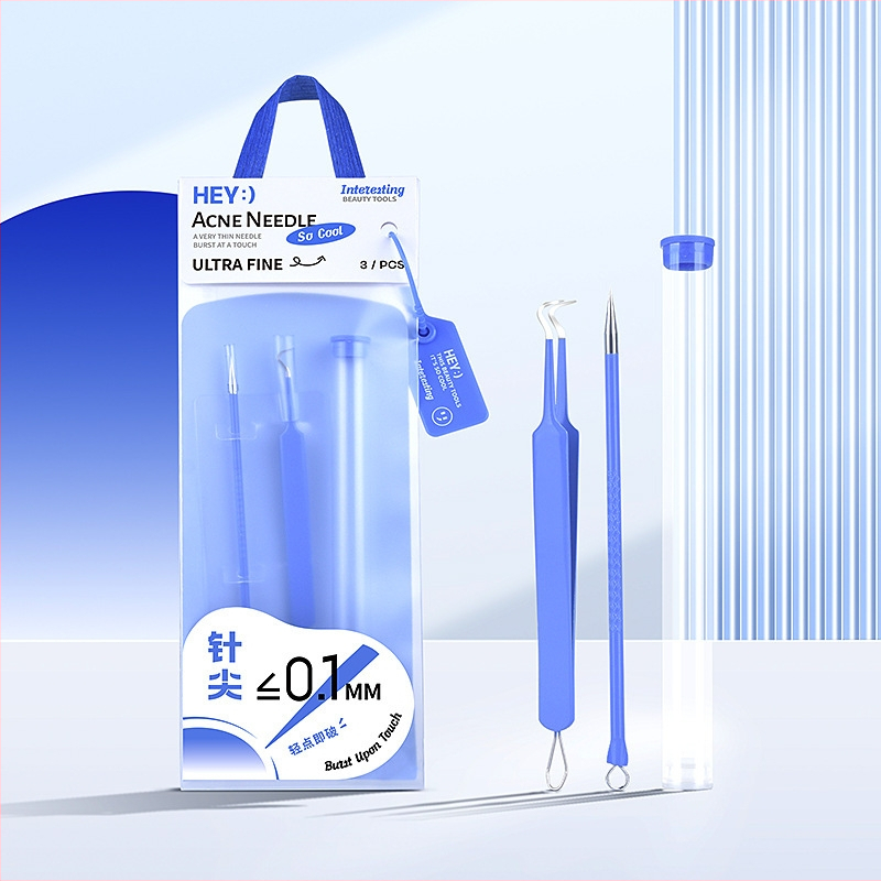 Marian akne nõel ja klipside komplekt, roostevaba teras, 5-aastane kõlblikkusaeg