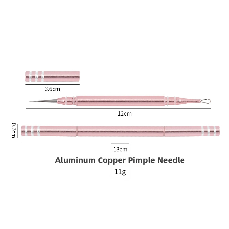 Akné ihla: prenosné dvojhlavé nástroj z nerezovej ocele na vytláčanie pupienkov; pôvod Yangjiang, Guangdong; dlhá trvanlivosť; kozmetický nástroj: ihla na akné