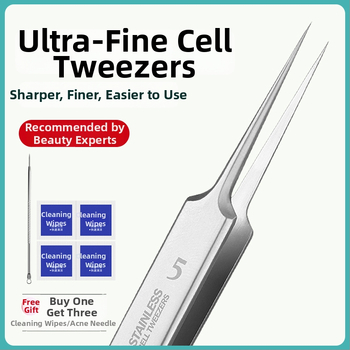 Yiliren ihne odstraňovanie akné s pinzetou na čierne bodky, No.5 klip, nerezová oceľ