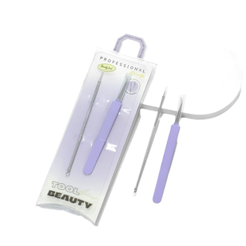 Etude 2 dalių aknės adatų rinkinys, nerūdijantis plienas, veido valymo įrankis