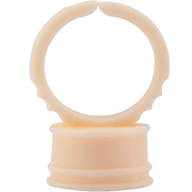 Ühekordsed silikoonist rõngakausid poolpüsiva tätoveeringu jaoks, komplekt 100 tk., 75 g pakendis