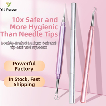 Yiliren Nerūdijančio plieno spuogų įrankis – medicininės kokybės, vienkartinis naudojimas, itin tikslus juodųjų dėmių ir spuogų šalinimui