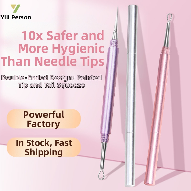 Yiliren Nerūdijančio plieno spuogų įrankis – medicininės kokybės, vienkartinis naudojimas, itin tikslus juodųjų dėmių ir spuogų šalinimui