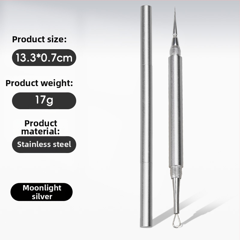 Yiliren Nerūdijančio plieno spuogų įrankis – medicininės kokybės, vienkartinis naudojimas, itin tikslus juodųjų dėmių ir spuogų šalinimui