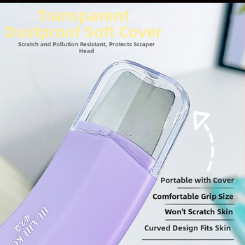 Ergonomiškas dviejų galvučių juodųjų dėmių šalinimo įrankis, nerūdijantis plienas.