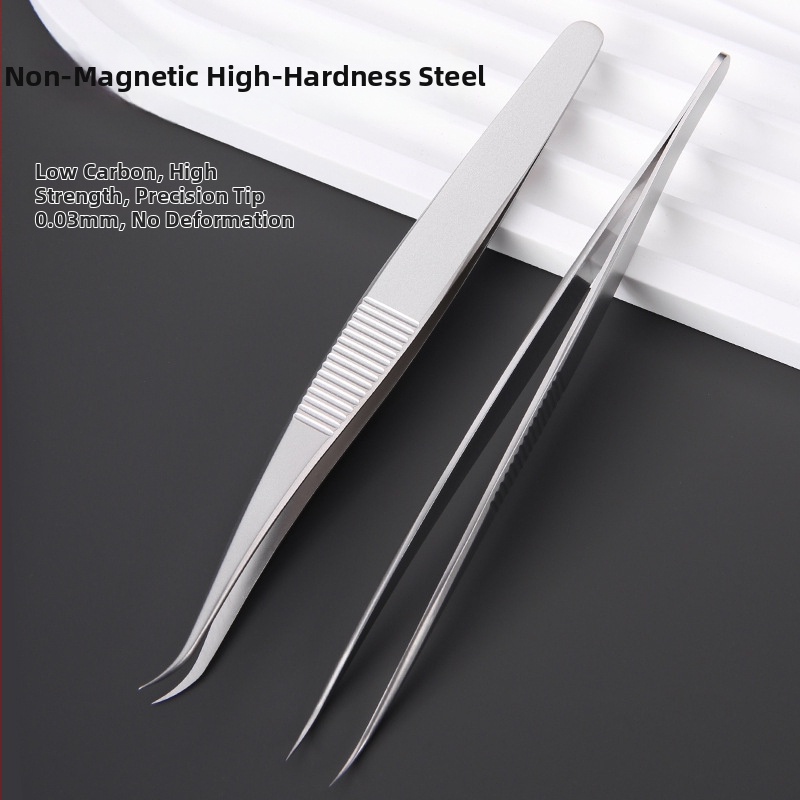 Roostevabast terasest pinsetid akne ja mustade punktide jaoks – Medium Tweezers kaubamärk, mitteimporditud, igapäevaseks kasutamiseks