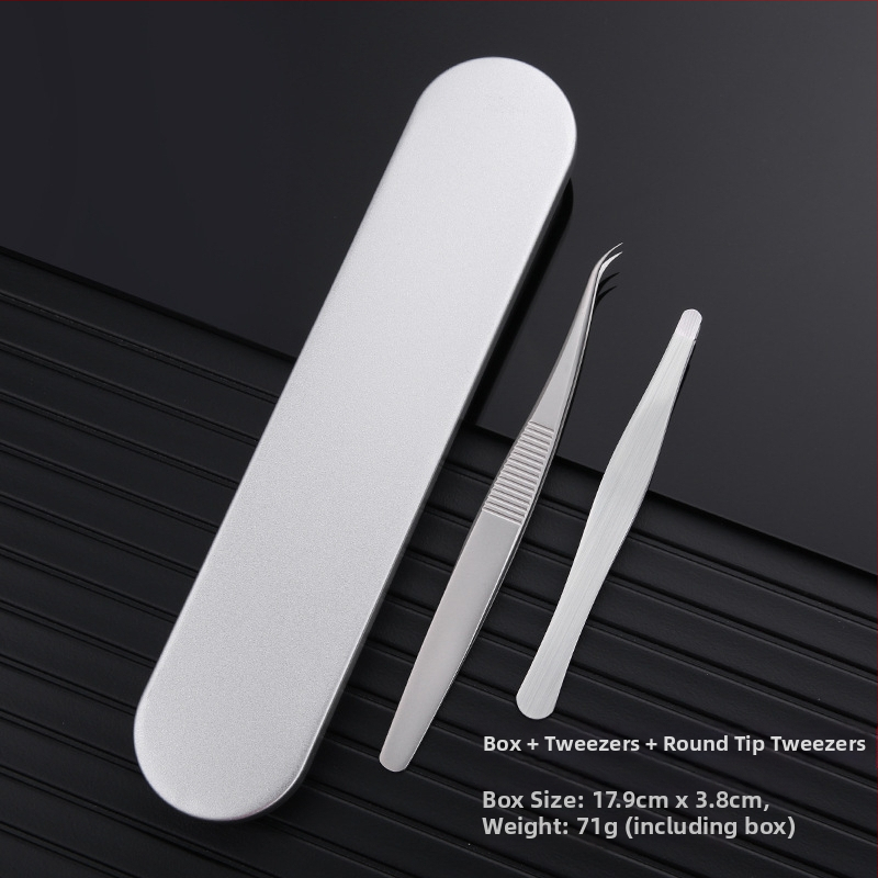 Nerūdijančio plieno pincetės aknei ir juodoms dėmėms – prekės ženklas Medium Tweezers, neimportuotas, kasdieninei naudai