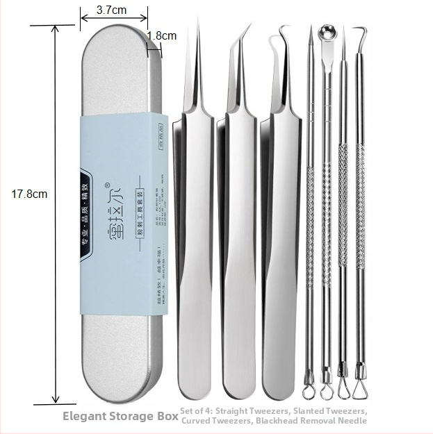 Mirar nerūdijančio plieno spuogų įrankių rinkinys namų naudojimui, 5 metų tarnavimo laikas