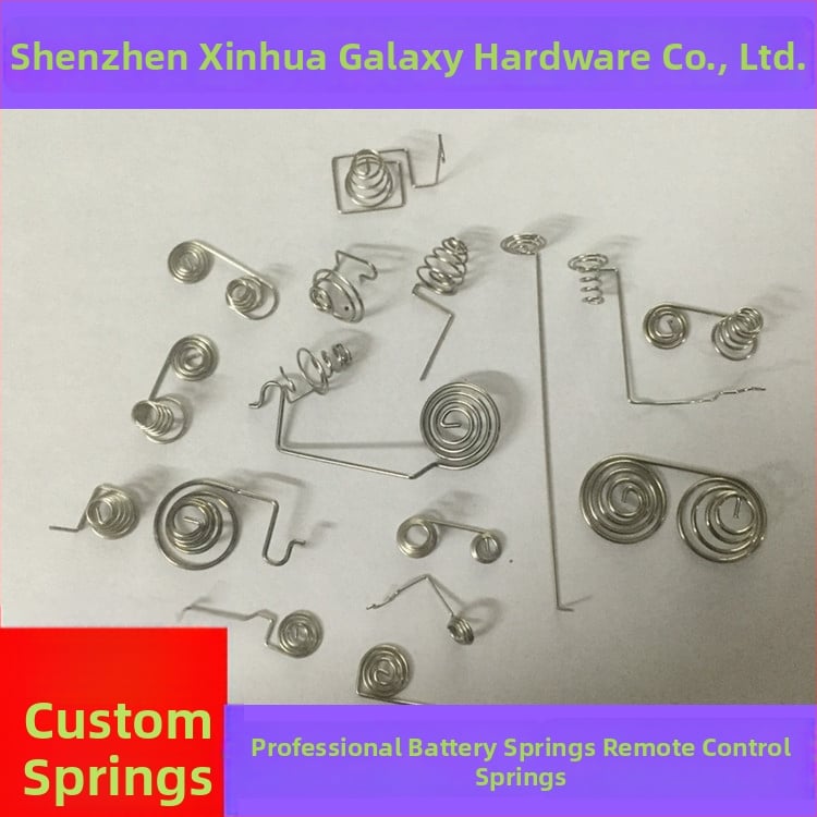 Spiră de compresie pentru bateriile de telecomandă și petarde electronice; destinat cadourilor și lucrărilor manuale