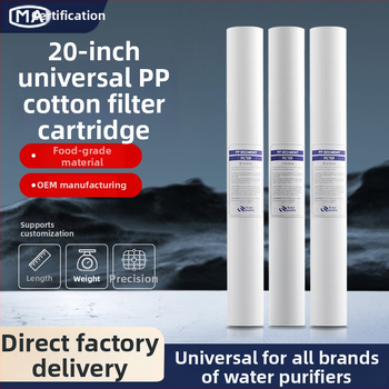 Vandens valymo filtro elementas – polipropilenas, PP medvilnės filtras, priekinis montavimas, 500 L/h