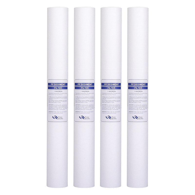 Vandens valymo filtro elementas – polipropilenas, PP medvilnės filtras, priekinis montavimas, 500 L/h