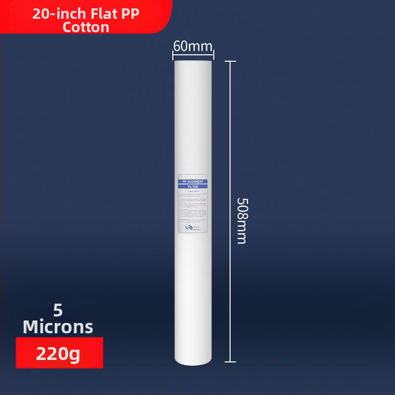 Vandens valymo filtro elementas – polipropilenas, PP medvilnės filtras, priekinis montavimas, 500 L/h