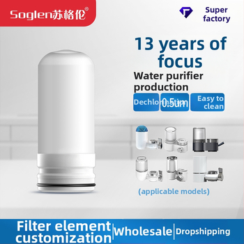 Vandens valymo filtro elemento – Soglen, keramikinė medžiaga, 2 L talpa, visiškai skaidrus čiaupo filtro elemento