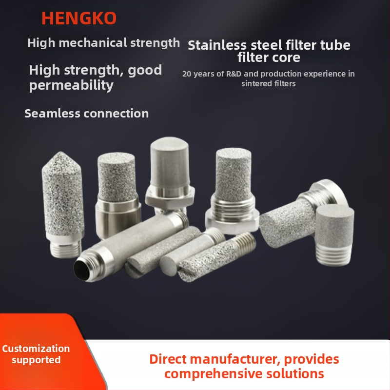 316L nerūdijančio plieno porėtas sinteruotas filtravimo elemento - aukštos temperatūros atsparumas, korozijos atsparumas, poringumas 15-45%, slėgio atsparumas 3-5 MPa