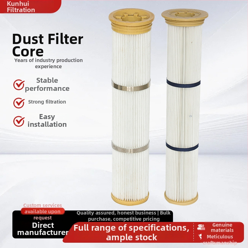 Polüestri kiududest tolmufiltri element, tulekindel, kõrge temperatuuritaluvus, veekindel ja antistaatiline