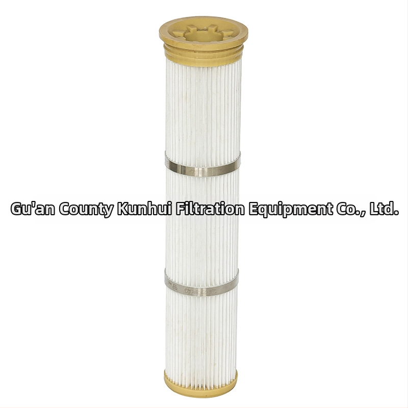 Poliesterio pluošto dulkių filtravimo elementas, liepsnai atsparus, aukštos temperatūros atsparus, vandeniui atsparus ir antistatinis