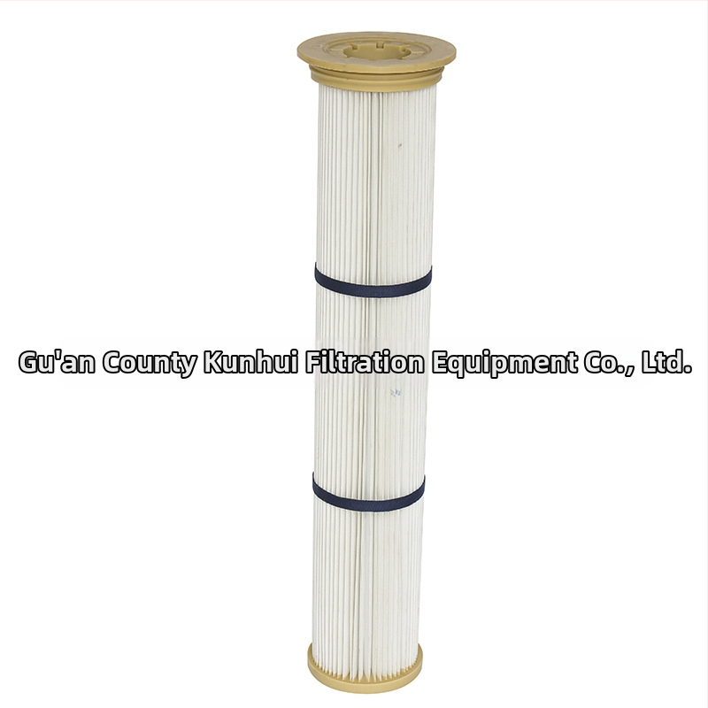 Poliesterio pluošto dulkių filtravimo elementas, liepsnai atsparus, aukštos temperatūros atsparus, vandeniui atsparus ir antistatinis